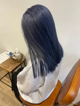 セミロング Megu/ベージュ/ 透明感カラーのヘアスタイル