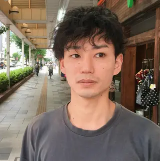 ショート パーマ メンズ プラスト（カットモデル専用枠）所属・すごう こうへいのヘアスタイル