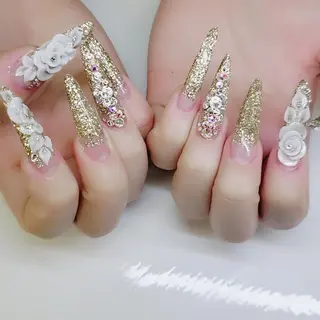 ロング ネイル クロキ 。のネイルデザイン