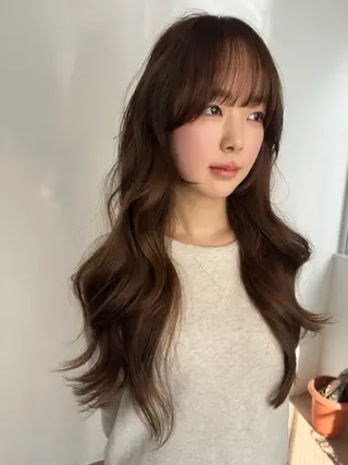 カラー 韓国風×透明感カラー 髪質改善オタベシンヤのヘアスタイル