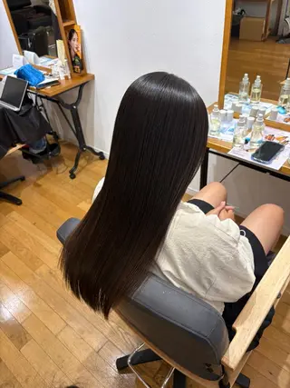 ロング 西元 群/艶髪/髪質改善のヘアスタイル