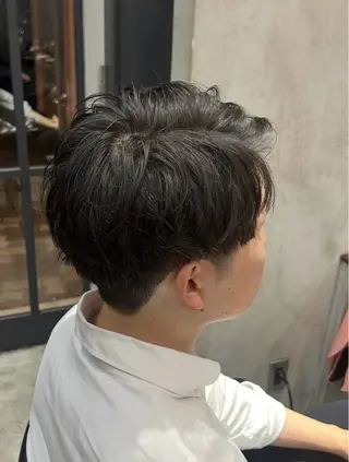 ミディアム 【明大前フェード/ メンズパーマ/岳】のヘアスタイル