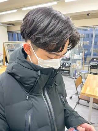 ショート パーマ メンズ メンズパーマ メンズ特化ryoのヘアスタイル