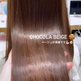 ロング カラー Toiro所属・🤎小顔レイヤー /ベージュ🤎友香のヘアスタイル