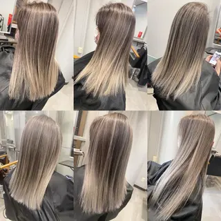 ミディアム カラー ヘアアレンジ マツエク・マツパ 井上 一平のヘアスタイル