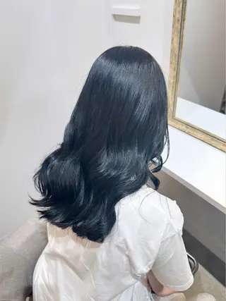 セミロング カラー 赤み無し柔らかカラー 【梅田】madokaのヘアスタイル