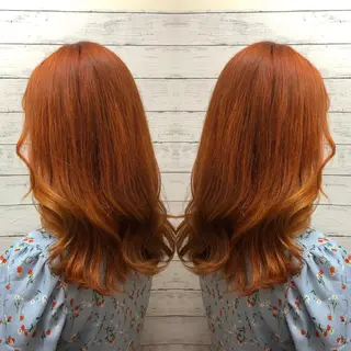 セミロング カラー 韓国ヘア🤍髪質改善 🇰🇷AKANEのヘアスタイル