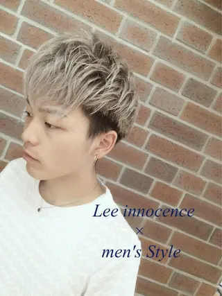 ショート カラー パーマ メンズ カラー/髪質改善スペ シャリスト宮本　伸一のヘアスタイル