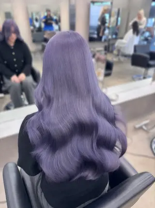 ロング カラー 紬/enne/ブリー チ/ハイトーンのヘアスタイル