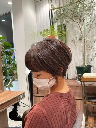 ショート カラー ヘアアレンジ 🇰🇷韓国ヘア★ 副店長.쿠리타⭐︎のヘアスタイル