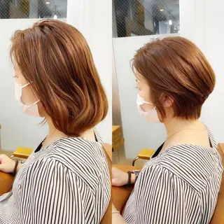ショート カラー newline銀座所属・👑銀座ショート/ 絶壁補正/金子涼👑のヘアスタイル