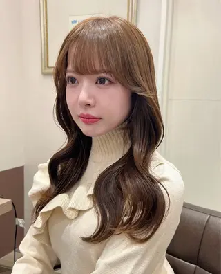 ロング Euphoria新宿店所属・新宿/透明感カラー 縮毛矯正/SHOKIのヘアスタイル