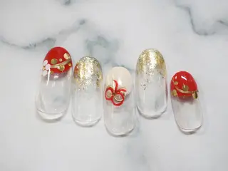 ネイル トップネイリスト Ribbon立川店のネイルデザイン