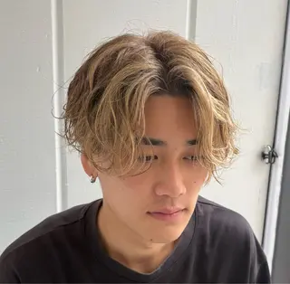 ショート パーマ メンズ 【メンズ特化】 池田大成✂︎のヘアスタイル