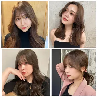 セミロング カラー Pia/KIRIA /福岡美容室のヘアスタイル