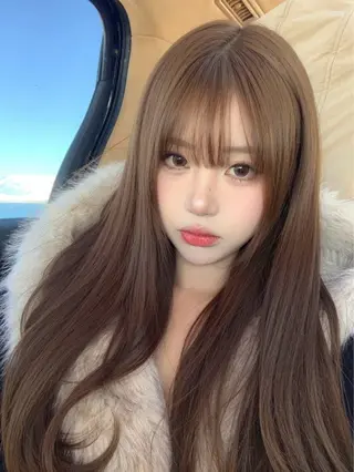 ロング カラー 透明感/ワンカラー ひろとのヘアスタイル