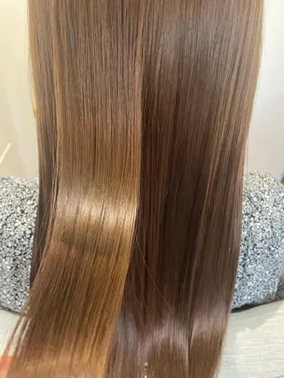 ロング カラー やました りなのヘアスタイル