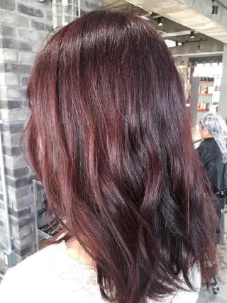 セミロング カラー パーマ 代表 中島貴志のヘアスタイル