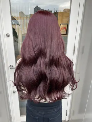 ロング カラー 若月 あやかのヘアスタイル