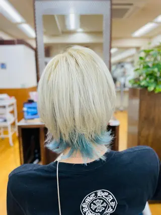 ミディアム カラー メンズ ふくおか ななのヘアスタイル