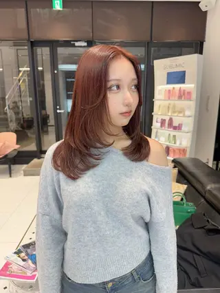 セミロング キッズ keen吉祥寺所属・keen吉祥寺🐆 レイヤー/NAO🩶のヘアスタイル