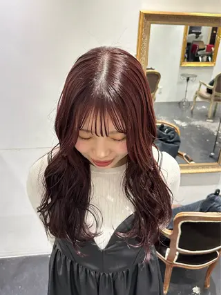 ミディアム カラー REAL 心斎橋所属・ブリーチ/ベージュ /デザイン/ナツミのヘアスタイル