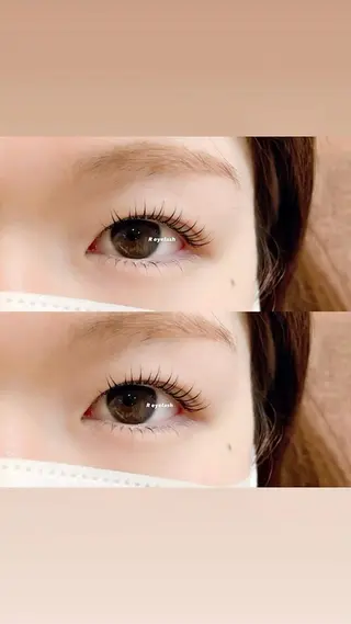 ロング カラー パーマ ヘアアレンジ メンズ キッズ ネイル マツエク・マツパ アイブロウ 𝑹 eyelashのマツエク・マツパデザイン