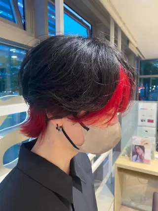 メンズ メンズ特化/フェザー /パーマ/伊勢元のヘアスタイル