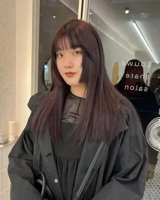 ロング 🎀韓国/艶髪/暗髪 🎀 柚月🫧立川駅のヘアスタイル