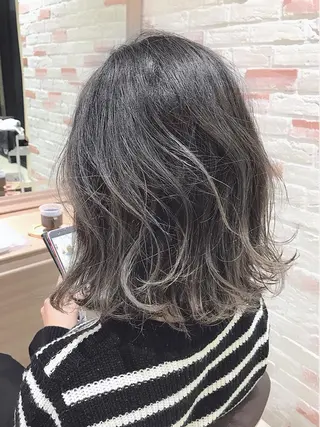 ミディアム 新宿 木下拓哉のヘアスタイル