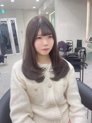 セミロング カラー 韓国ヘア/レイヤー Londエレンのヘアスタイル