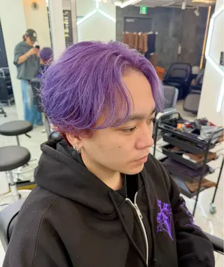 ミディアム カラー メンズ メンズ特化美容師/ 四辻 凱斗のヘアスタイル