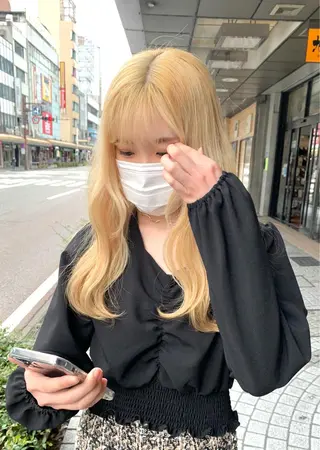 ロング みなもと ちはるのヘアスタイル