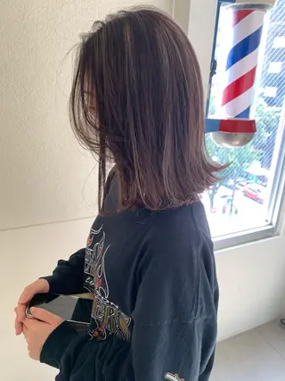 ミディアム カラー 船津武俊 フナツタケトシのヘアスタイル