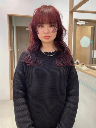 ロング カラー aco/名古屋.栄 ボブ/透明感カラーのヘアスタイル