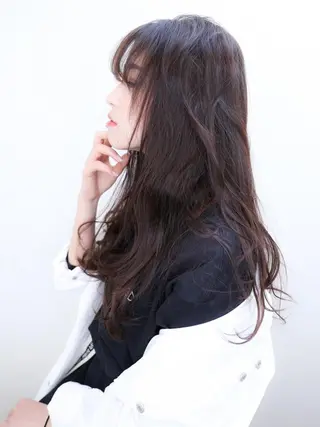 カラー ロング ブリーチ/ヘアケア/ 艶髪/イギチハルのヘアスタイル