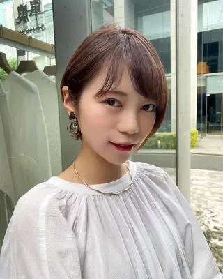 ショート ボブ/縮毛矯正/ レイヤー/塚田のヘアスタイル