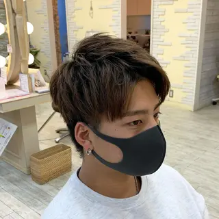 ショート シャドウパーマ/ メンズ/KENTAのヘアスタイル