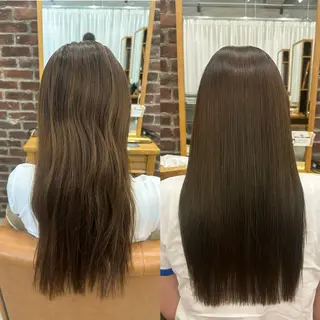 ロング カラー パーマ 山野愛子美容室銀座店所属・🌼髪質改善/透明感 艶髪タケドミのヘアスタイル