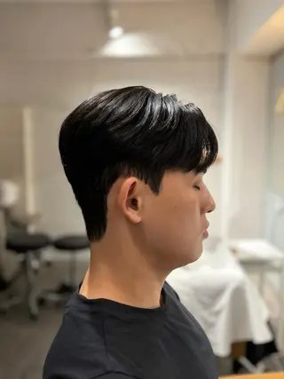 ショート パーマ メンズ 韓国メンズヘア/ ダウンパーマ/歩夢のヘアスタイル