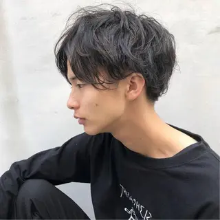 ショート メンズ Aloa透明感ヘア ♡kanami♡のヘアスタイル
