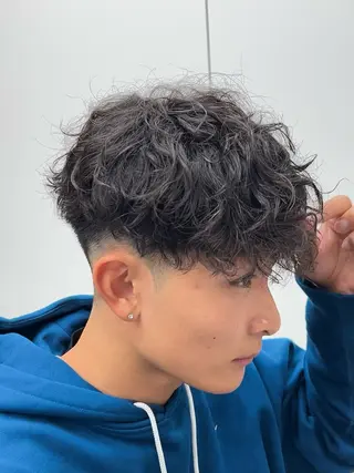 ショート パーマ メンズ メンズパーマ/ 新潟駅/佐藤裕のヘアスタイル