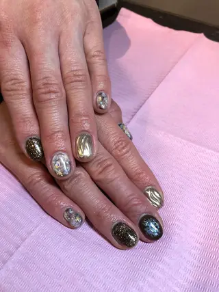 ショート ネイル 💎ビューティサロン 湘南　RIRAN💎のネイルデザイン