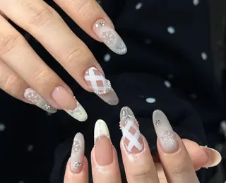 ネイル By moonネイル 🌷ワンホン/韓国風のネイルデザイン