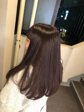 ロング カラー 田中 瑞妃のヘアスタイル