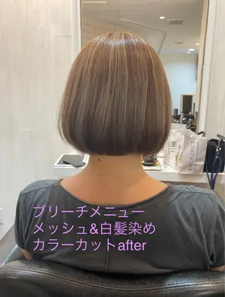 セミロング カラー JUNO HAIR SALON所属・RuCOR. yuriのヘアスタイル