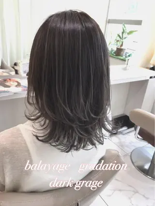 ショート カラー 山崎俊輔/髪質改善 /バレイヤージュのヘアスタイル