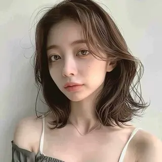 ミディアム 髪質改善特化／透明感 カラー／ＡＫＡＮＥ♡のヘアスタイル