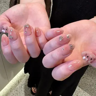 ネイル RIEKO🍒 ワンホン♡推しネイルのネイルデザイン