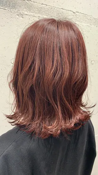 ミディアム カラー 松本 夏海のヘアスタイル